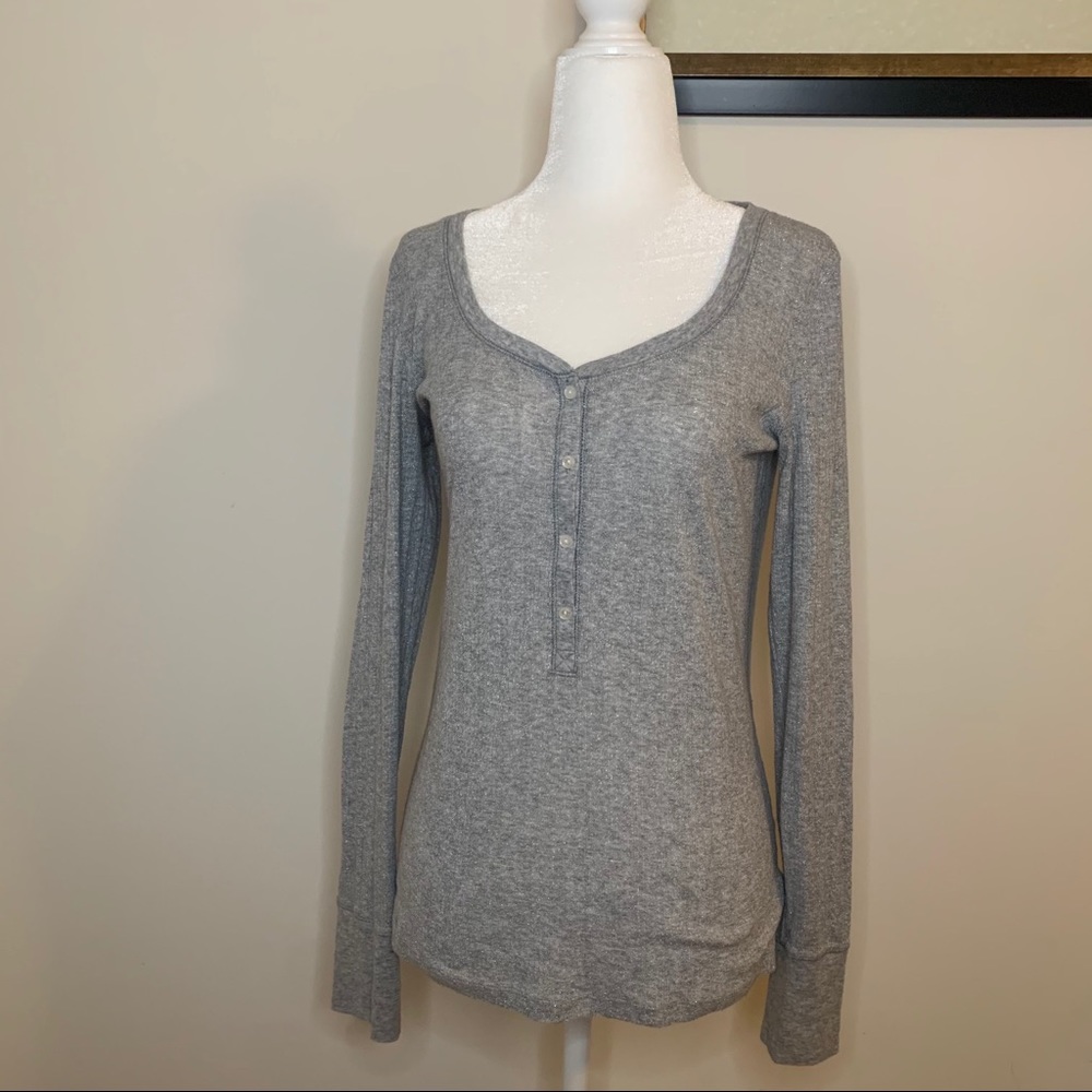 Victoria’s Secret Button Henley Long Sleeve Top